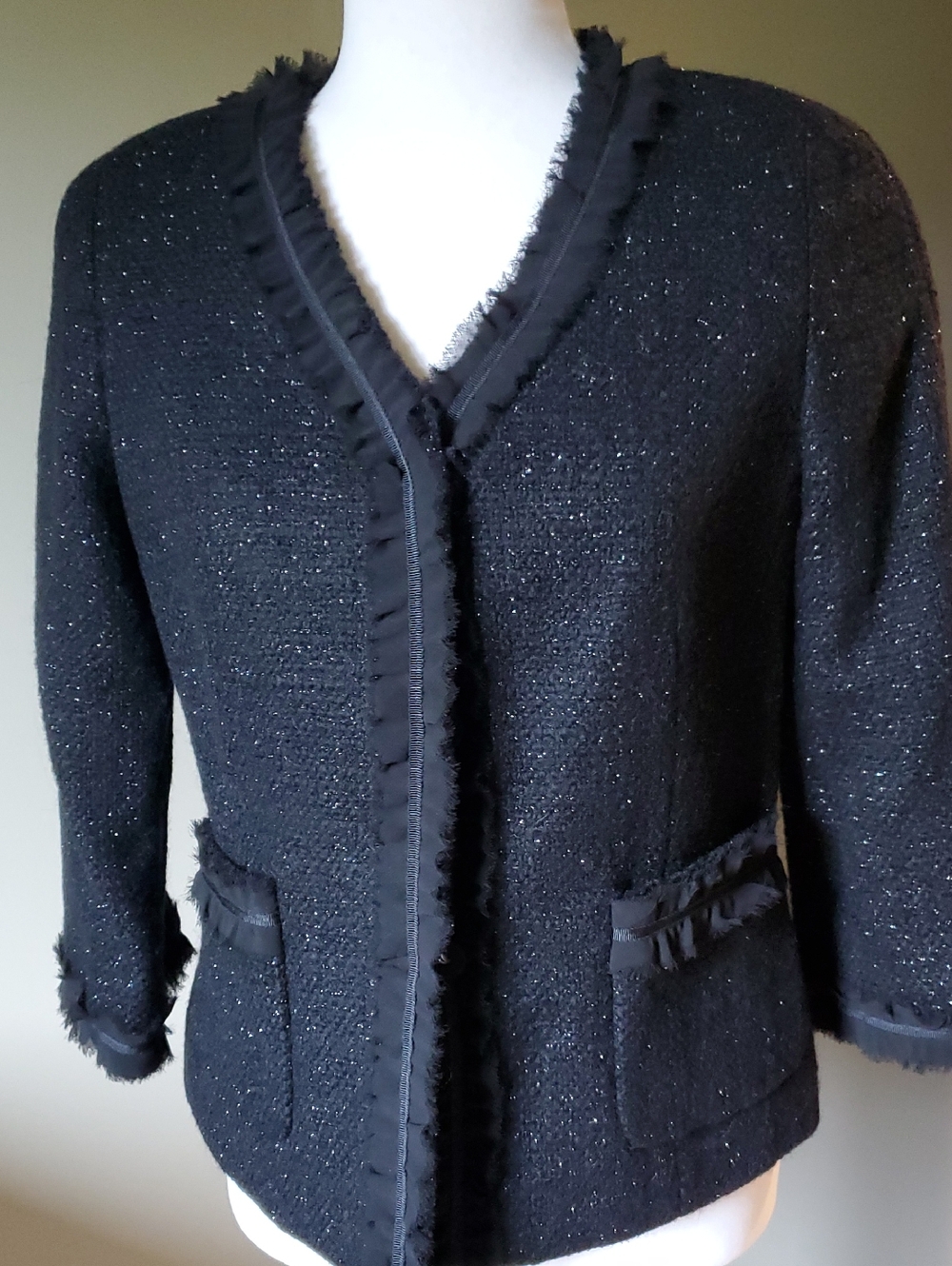 Talbots Black Petite Label Jacket